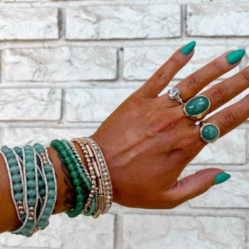 Victoria Emerson Green Wrap Bracelet